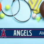 Los Angeles Angels Metal Sign Artistic Mlb 1