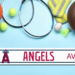 Los Angeles Angels Metal Sign Artistic Mlb 1