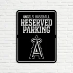 Los Angeles Angels Metal Sign Reserved Parking 1