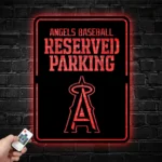 Los Angeles Angels Metal Sign Reserved Parking 1