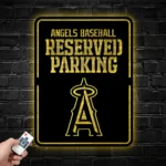Los Angeles Angels Metal Sign Reserved Parking 1