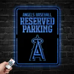 Los Angeles Angels Metal Sign Reserved Parking 1