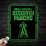 Los Angeles Angels Metal Sign Reserved Parking 1