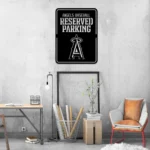 Los Angeles Angels Metal Sign Reserved Parking 1