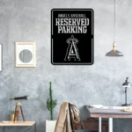 Los Angeles Angels Metal Sign Reserved Parking 1