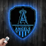 Los Angeles Angels Metal Sign Shield Shape 1