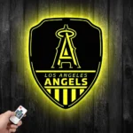 Los Angeles Angels Metal Sign Shield Shape 1