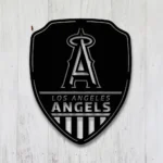 Los Angeles Angels Metal Sign Shield Shape 1