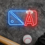 Los Angeles Angels Neon Sign Mlb Logo 1