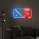 Los Angeles Angels Neon Sign Mlb Logo 1