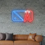Los Angeles Angels Neon Sign Mlb Logo 1