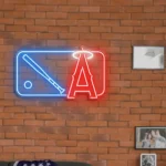Los Angeles Angels Neon Sign Mlb Logo 1