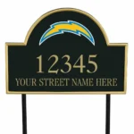 Los Angeles Chargers Metal Sign Bolt Name Plate 1