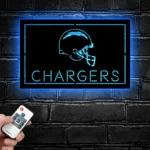Los Angeles Chargers Metal Sign Chargers Helmet 1