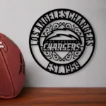 Los Angeles Chargers Metal Sign Custom Nfl 1