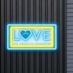 Los Angeles Chargers Neon Sign Love Sign 1