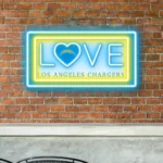 Los Angeles Chargers Neon Sign Love Sign 1