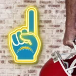Los Angeles Chargers Neon Sign Nfl Foam Finger 1