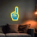 Los Angeles Chargers Neon Sign Nfl Foam Finger 1