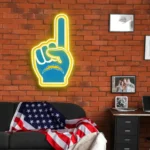 Los Angeles Chargers Neon Sign Nfl Foam Finger 1