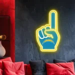 Los Angeles Chargers Neon Sign Nfl Foam Finger 1