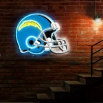Los Angeles Chargers Neon Sign Nfl Football Helmet Acrylic Led 1
