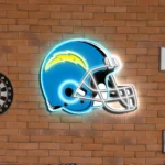 Los Angeles Chargers Neon Sign Nfl Football Helmet Acrylic Led 1