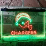 Los Angeles Chargers Neon Sign Nfl Helmet Icon 1