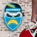 Los Angeles Chargers Neon Sign Skull 1
