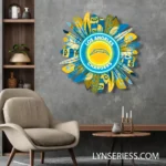 Los Angeles Chargers Neon Sign Wreath 1