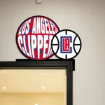 Los Angeles Clippers Metal Sign La Clips Logo 1