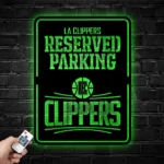 Los Angeles Clippers Metal Sign Reserved Parking Logo 1
