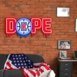 Los Angeles Clippers Neon Sign Dripping Dope 1