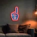 Los Angeles Clippers Neon Sign Nba Foam Finger 1