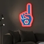 Los Angeles Clippers Neon Sign Nba Foam Finger 1