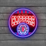 Los Angeles Clippers Neon Sign Vintage Acrylic 1
