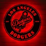 Los Angeles Dodgers Metal Sign Emblem 1