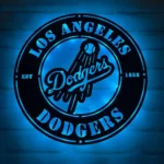 Los Angeles Dodgers Metal Sign Emblem 1