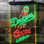 Los Angeles Dodgers Neon Sign Coors Light 1