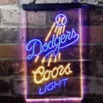 Los Angeles Dodgers Neon Sign Coors Light 1