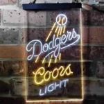 Los Angeles Dodgers Neon Sign Coors Light 1