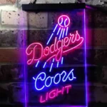 Los Angeles Dodgers Neon Sign Coors Light 1