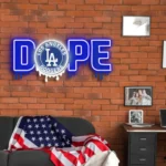 Los Angeles Dodgers Neon Sign Dripping Dope 1