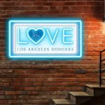 Los Angeles Dodgers Neon Sign Love Sign 1