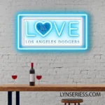 Los Angeles Dodgers Neon Sign Love Sign 1