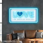 Los Angeles Dodgers Neon Sign Love Sign 1
