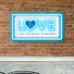 Los Angeles Dodgers Neon Sign Love Sign 1