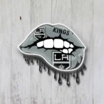 Los Angeles Kings Neon Sign Dripping Lips 1