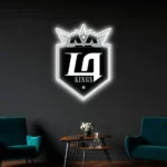 Los Angeles Kings Neon Sign La Kings Badge 1