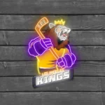 Los Angeles Kings Neon Sign Mascot Acrylic 1